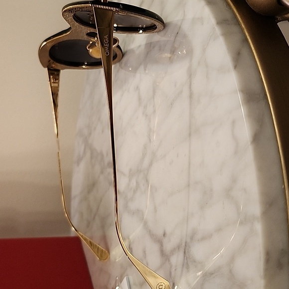 Omega Black & Gold Sunglasses - Picture 5 of 9